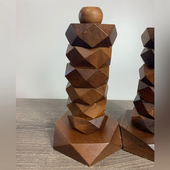 MCM wooden napkin rings - set of 12 - wood napkin holders w Stands Philippines - Picture 3 of 12